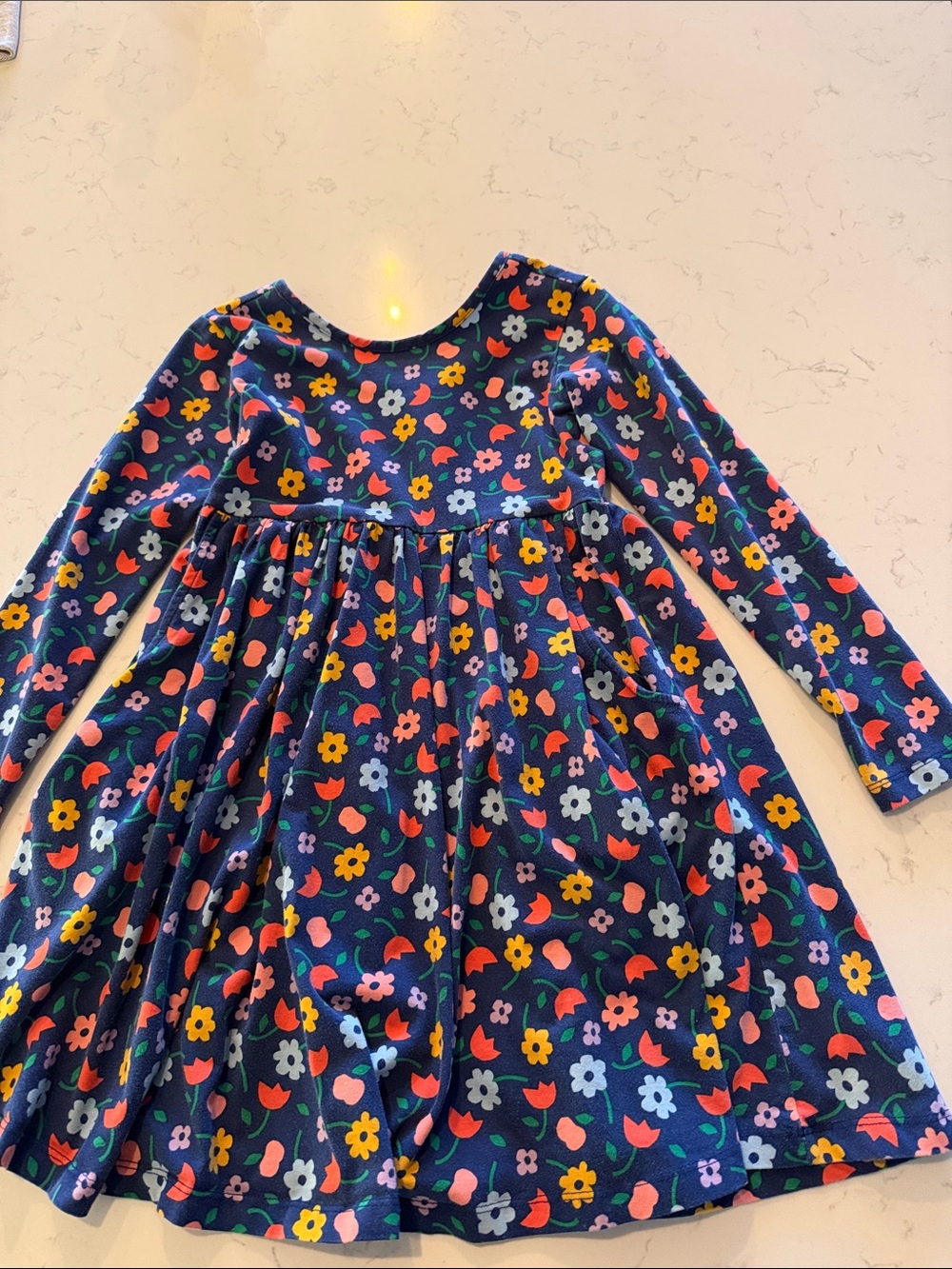 Hanna Andersson Floral Cotton Swing Dress